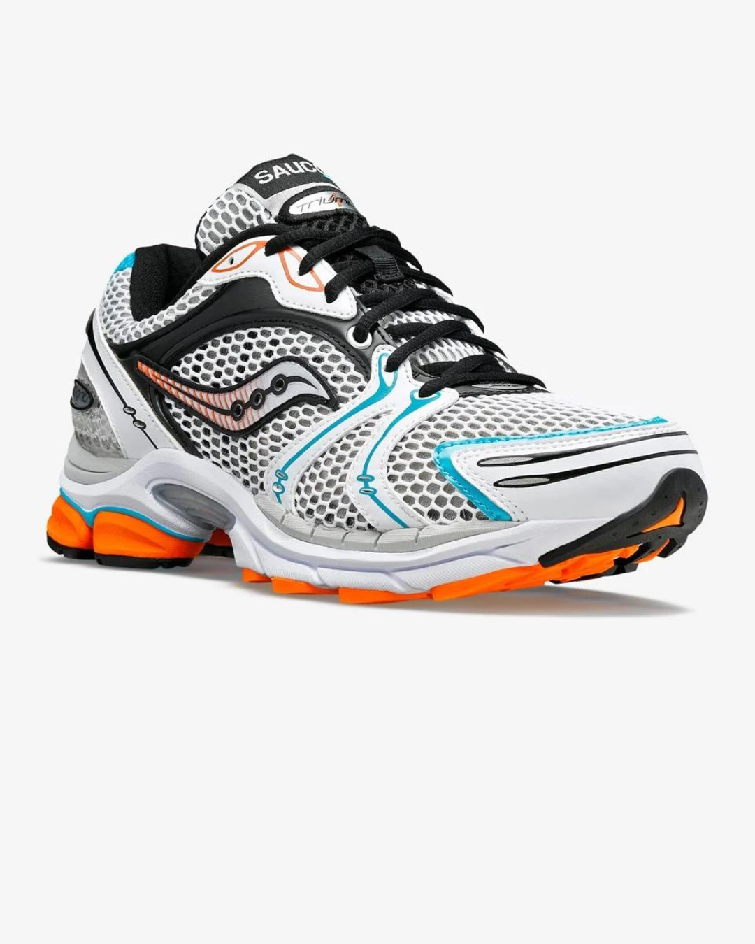 Saucony Progrid Triumph 4 - Blanco/Naranja/Negro 